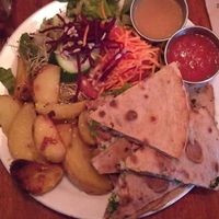 Quesadillas at The Naam in Vancouver