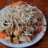 Thai Ghado salad with no egg at The Naam in Vancouver