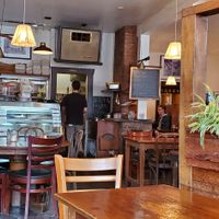 Restaurant area at The Naam in Vancouver