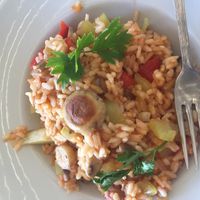 Vegetable rissoto at Obala in Budva