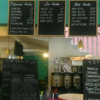 Menus at Glitter Bean in Halifax