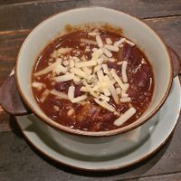 Bean chili. Tiny portion and not very tasty at Otis in Hiroshima