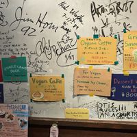 Vegan cake, vegan cheese at Otis in Hiroshima