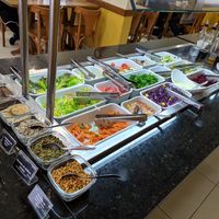 Salad options at Salus Veg - Rua Mexico in Curitiba