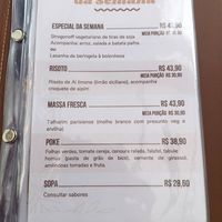 Menu 1/5 at Domo Cafe Bistro in Curitiba