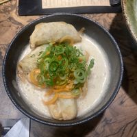 Vegan dumplings   at Kyoto Engine Ramen in Kyoto