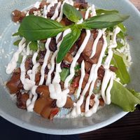 Delicious mushroom toast (vegan) at Appeltje Eitje - Centre in The Hague