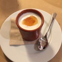 dessert at L'Hortet in Barcelona