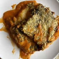 Potato cake  at L'Hortet in Barcelona