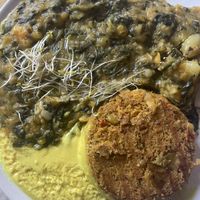 Tempeh burger  at L'Hortet in Barcelona