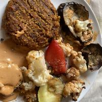Veggie burger  at L'Hortet in Barcelona