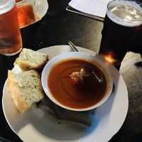 Soup with gorgeous beer-bread! ❤️ at Veganaes in Reykjavik