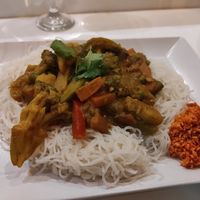 Vegan curry at Sri Lankan Curry Bowl in Zagreb