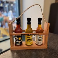 Spicy sauces.   at Sri Lankan Curry Bowl in Zagreb