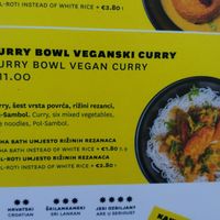 Vegetables, rice, spice.   Thankfully no fake meat. at Sri Lankan Curry Bowl in Zagreb