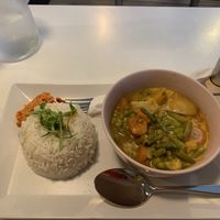 Veg curry (which is vegan) at Sri Lankan Curry Bowl in Zagreb