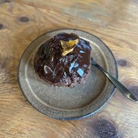 Muffin of the day – far tastier than the photo would let you believe!  at Vegan Cafe PQ's in Tokyo