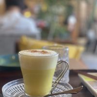 Ginger vegan latte  at Vegan Cafe PQ's in Tokyo