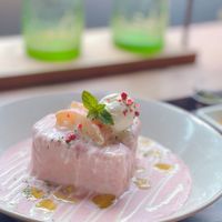 Love this peach butter curry. So good! & so pretty!!!  at Vegan Cafe PQ's in Tokyo