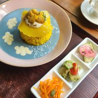 August blue mango curry  at Vegan Cafe PQ's in Tokyo