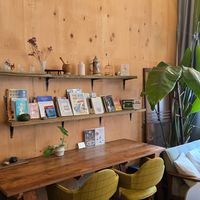 Interior at Vegan Cafe PQ's in Tokyo