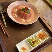 Strawberry speciality Japanese curry   at Vegan Cafe PQ's in Tokyo