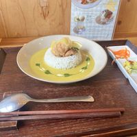 Lemon no-chicken curry  at Vegan Cafe PQ's in Tokyo