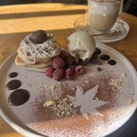 November 2025 seasonal pancakes  at Vegan Cafe PQ's in Tokyo