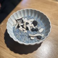 Blue Magic Porridge   at Cafe Kunst Haus in Vienna