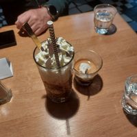 Viennese ice coffee and affogato at Cafe Kunst Haus in Vienna
