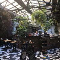 Inside area at Cafe Kunst Haus in Vienna