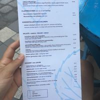 Menu part 2 at Cafe Kunst Haus in Vienna