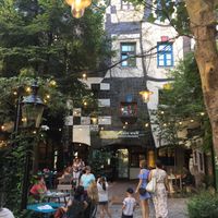 Outside area at Cafe Kunst Haus in Vienna