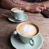 Soy latte at The Cow Bog in Londonderry