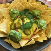 Incredible vegan nachos  at KITTCHEN in Hawkshead