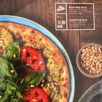 vegan pizza at Raffy Bar and Gelato in Plovdiv