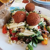 Falafel salad at Café Fru Dax in Romo