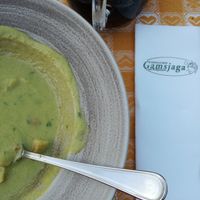 Zucchini soup at Gamsjaga in Salzburg