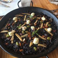 Arroz negro  at Cor de Carxofa in Benicarlo