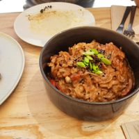 Tallarines de arroz at Cor de Carxofa in Benicarlo