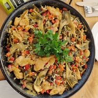 Paella at Cor de Carxofa in Benicarlo