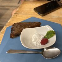 Apple cake  at Cor de Carxofa in Benicarlo