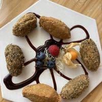 Croquetas veganas  at Cor de Carxofa in Benicarlo