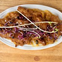 Eura Crujiente con Chutney at Cor de Carxofa in Benicarlo