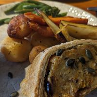 Vegan wellington at The Friar's Oak in Hassocks