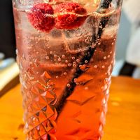 Raspberry soda at The Friar's Oak in Hassocks