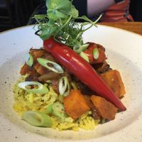 Squash Coconut Curry  at The Friar's Oak in Hassocks