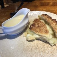 Apple Pie with Custard at The Friar's Oak in Hassocks