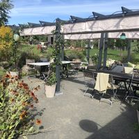 Outdoor seating  at Byvägen35 in Sankt Olof