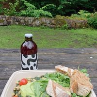 Spinach with pasta at Byvägen35 in Sankt Olof